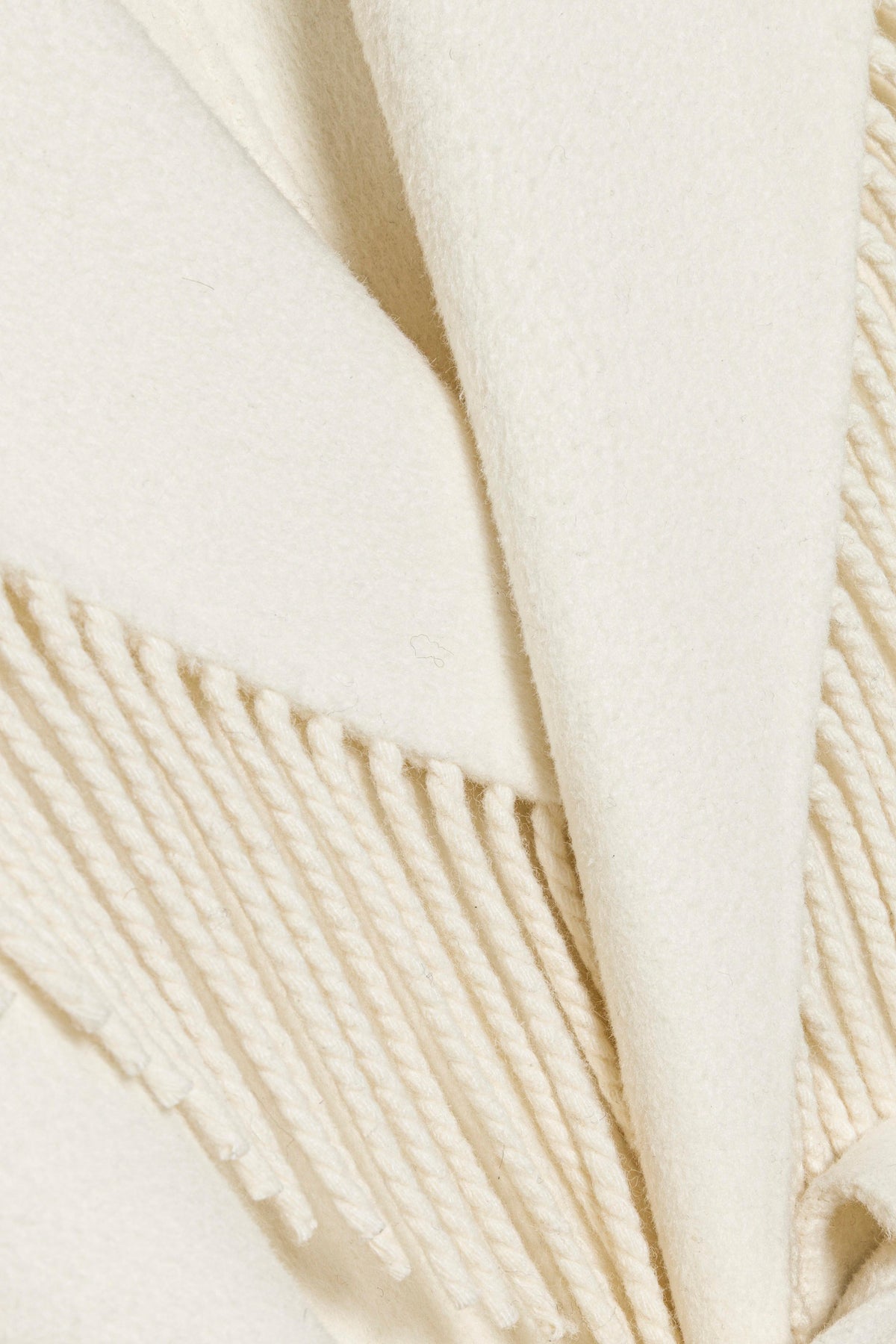 Carrie Fringe Coat Frost
