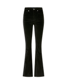 Veronica Beard Beverly Velvet Skinny-Flare Pant
