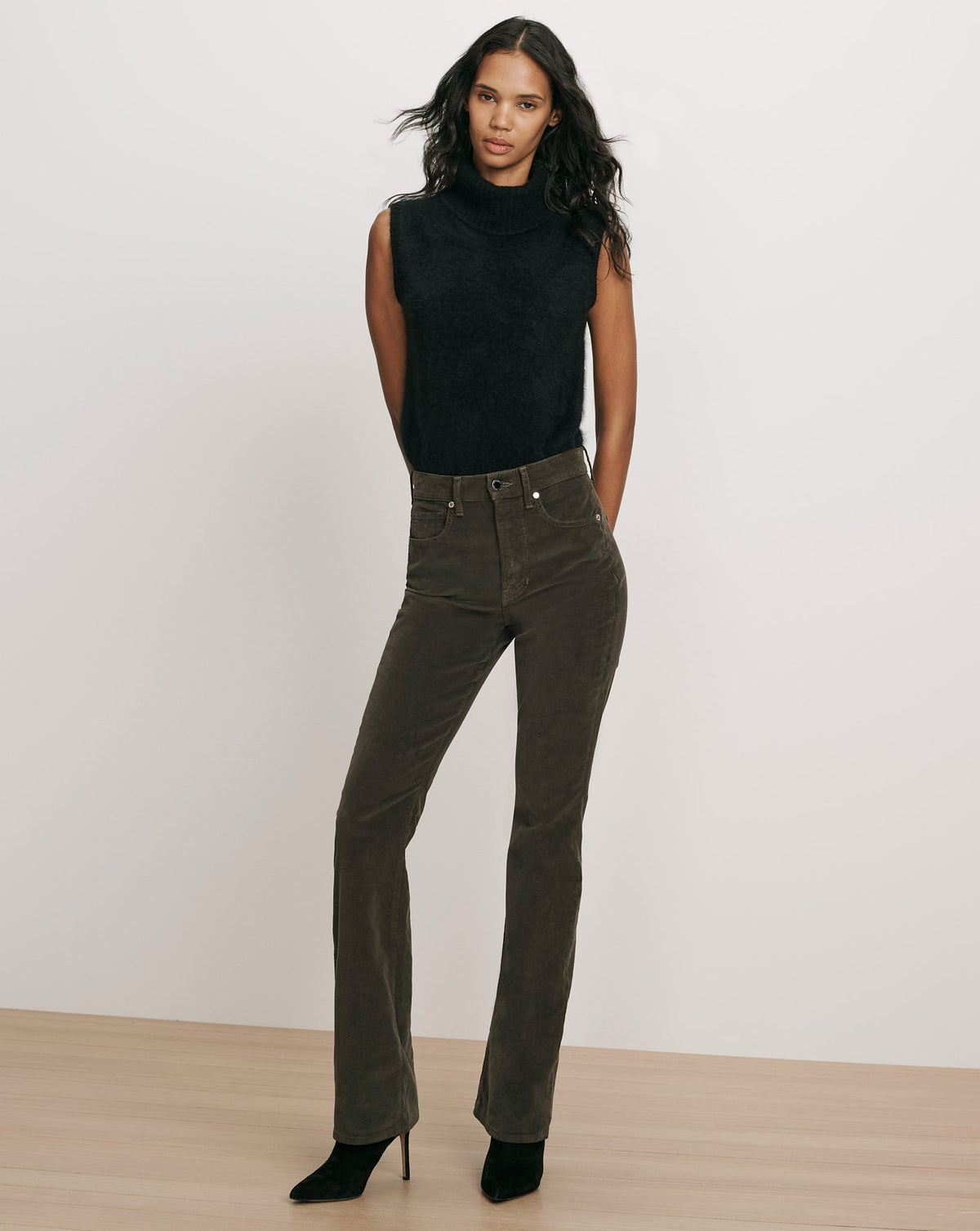 Veronica Beard Cameron Corduroy Bootcut Pant