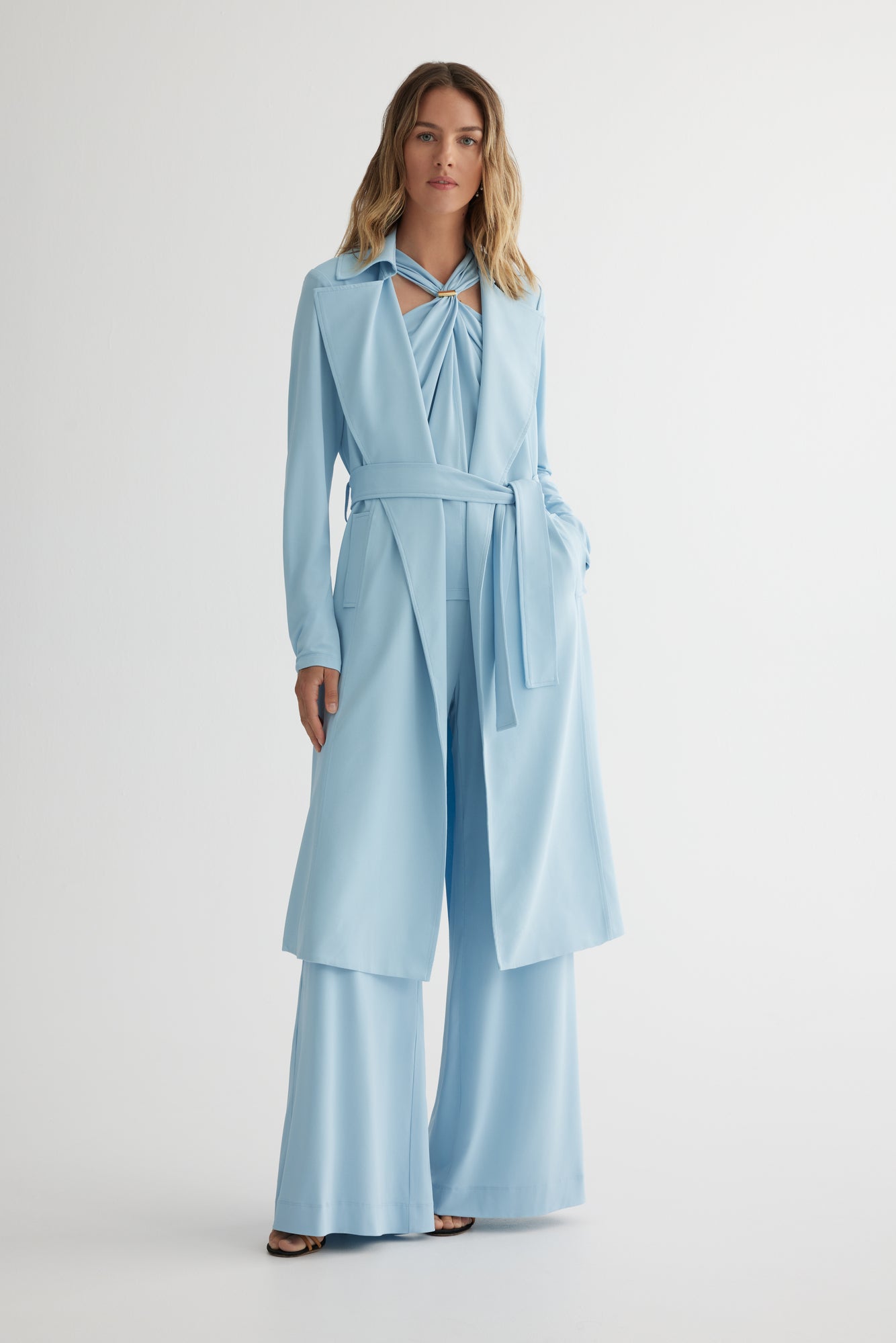 Matte jersey trench coat – Frances Kahn - Main Image