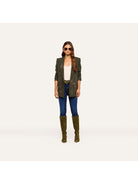 L'AGENCE Jayda Blazer Deep Forest Multi Floral