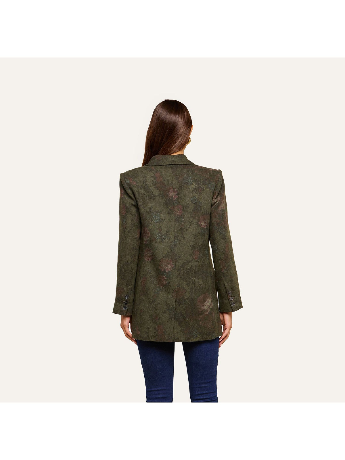 L'AGENCE Jayda Blazer Deep Forest Multi Floral
