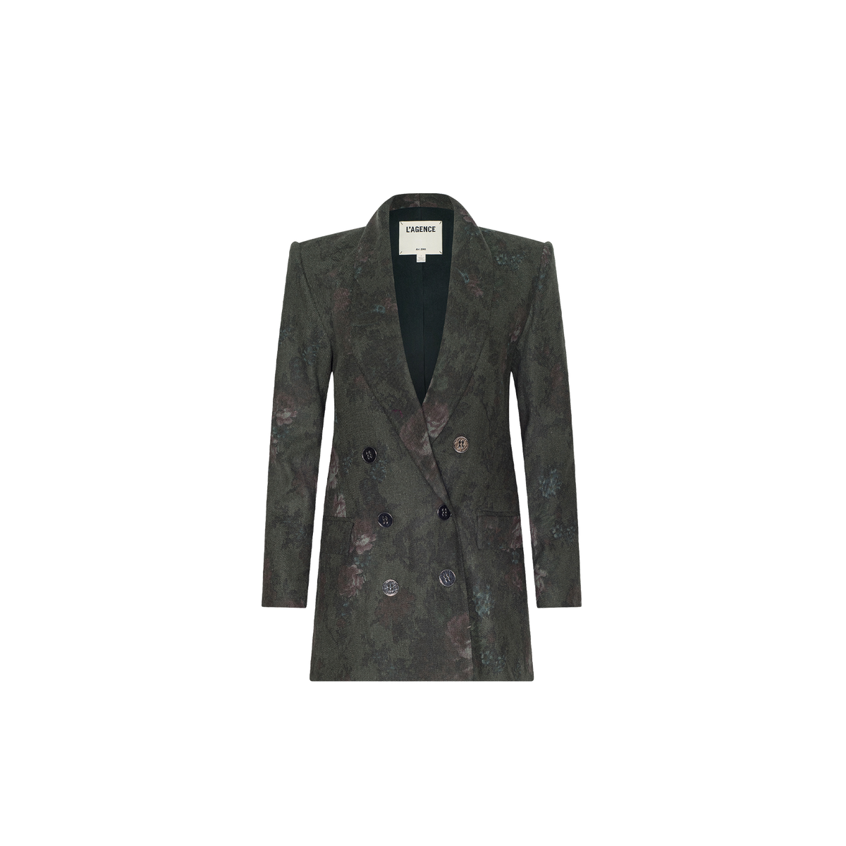 L'AGENCE Jayda Blazer Deep Forest Multi Floral