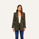 L'AGENCE Jayda Blazer Deep Forest Multi Floral