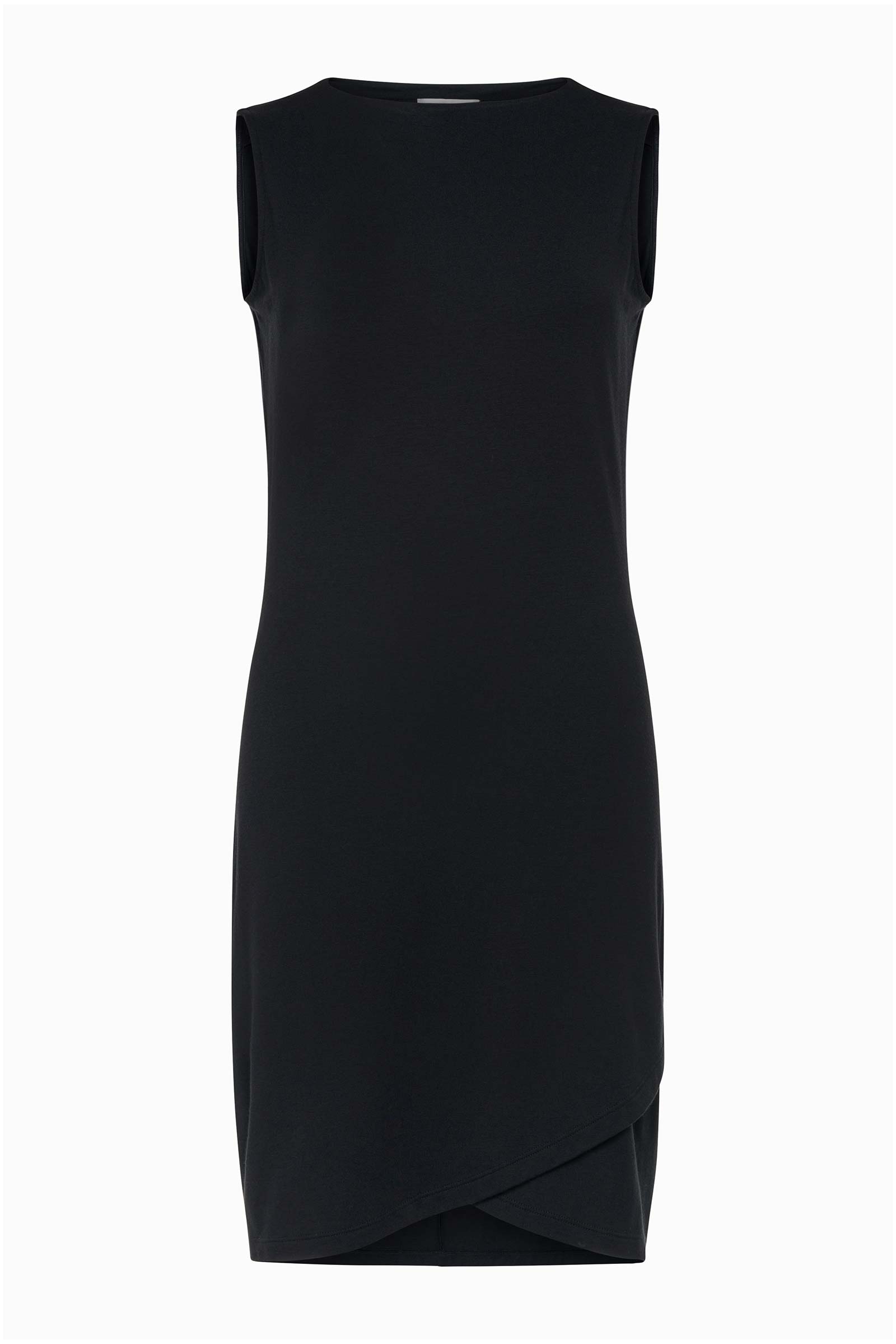 The Best Travel Dress. Flat Lay of a Johanna Dress in Black.