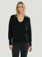 Cashmere V-Neck Cardigan - CARDIGAN - Majestic Filatures North America
