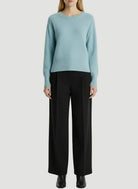 Cashmere Long Sleeve Pullover Crewneck - CREW L/S - Majestic Filatures North America