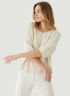 Ultra Soft Knit Elbow Sleeve Pullover - CREW ELBOW SLV - Majestic Filatures North America