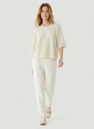 Ultra Soft Knit Elbow Sleeve Pullover - CREW ELBOW SLV - Majestic Filatures North America