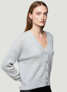 Cashmere Silk V-Neck Cardigan - CARDIGAN - Majestic Filatures North America