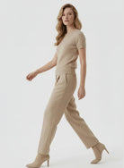 Cashmere Silk Mesh Short Sleeve Crewneck - CREWNECK S/S - Majestic Filatures North America