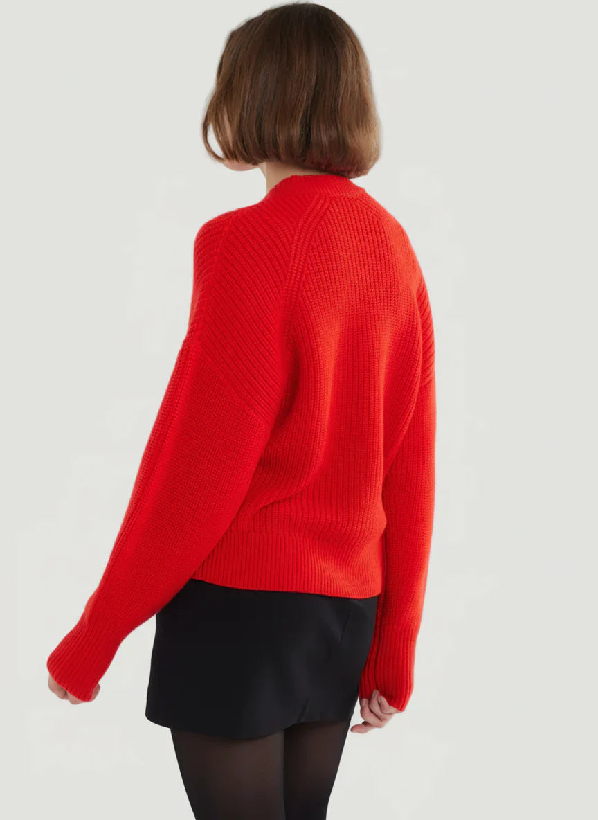 Merino Rib Knit Long Sleeve Sweater - CREWNECK L/S - Majestic Filatures North America