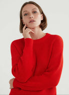 Merino Rib Knit Long Sleeve Sweater - CREWNECK L/S - Majestic Filatures North America