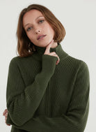 Merino Rib Knit Long Sleeve Half Zip Sweater - CREWNECK L/S - Majestic Filatures North America