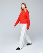 Wool Cashmere Knit Long Sleeve Pullover Crewneck Sweater - CREWNECK L/S - Majestic Filatures North America