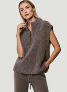 Ultra Soft Baby Alpaca Half Zip Vest - HOODIE - Majestic Filatures North America