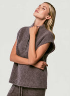 Ultra Soft Baby Alpaca Half Zip Vest - HOODIE - Majestic Filatures North America