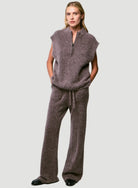 Ultra Soft Baby Alpaca Half Zip Vest - HOODIE - Majestic Filatures North America