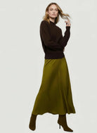 Brushed Cashmere Long Sleeve Crewneck Sweater - HOODIE - Majestic Filatures North America