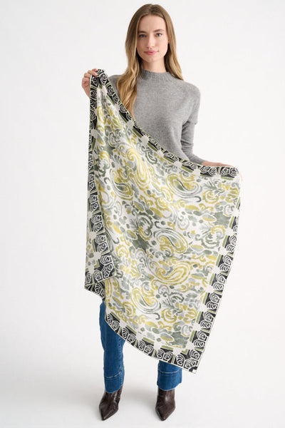 PAISLEY PRINT SQUARE SCARF – Frances Kahn