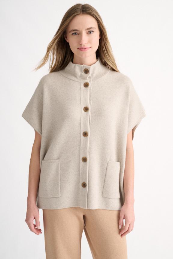 S/L BUTTON MOCK CARDIGAN – Frances Kahn