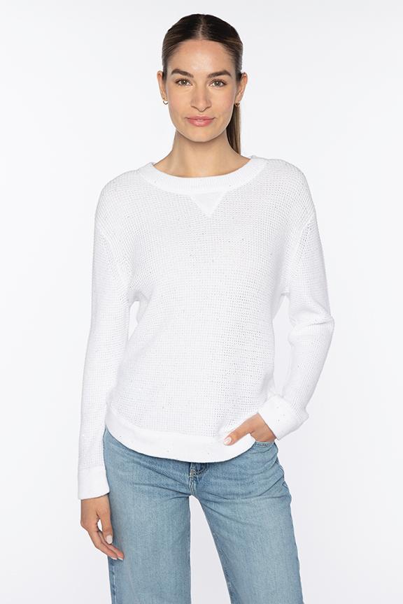 SEQUIN THERMAL SWEATSHIRT