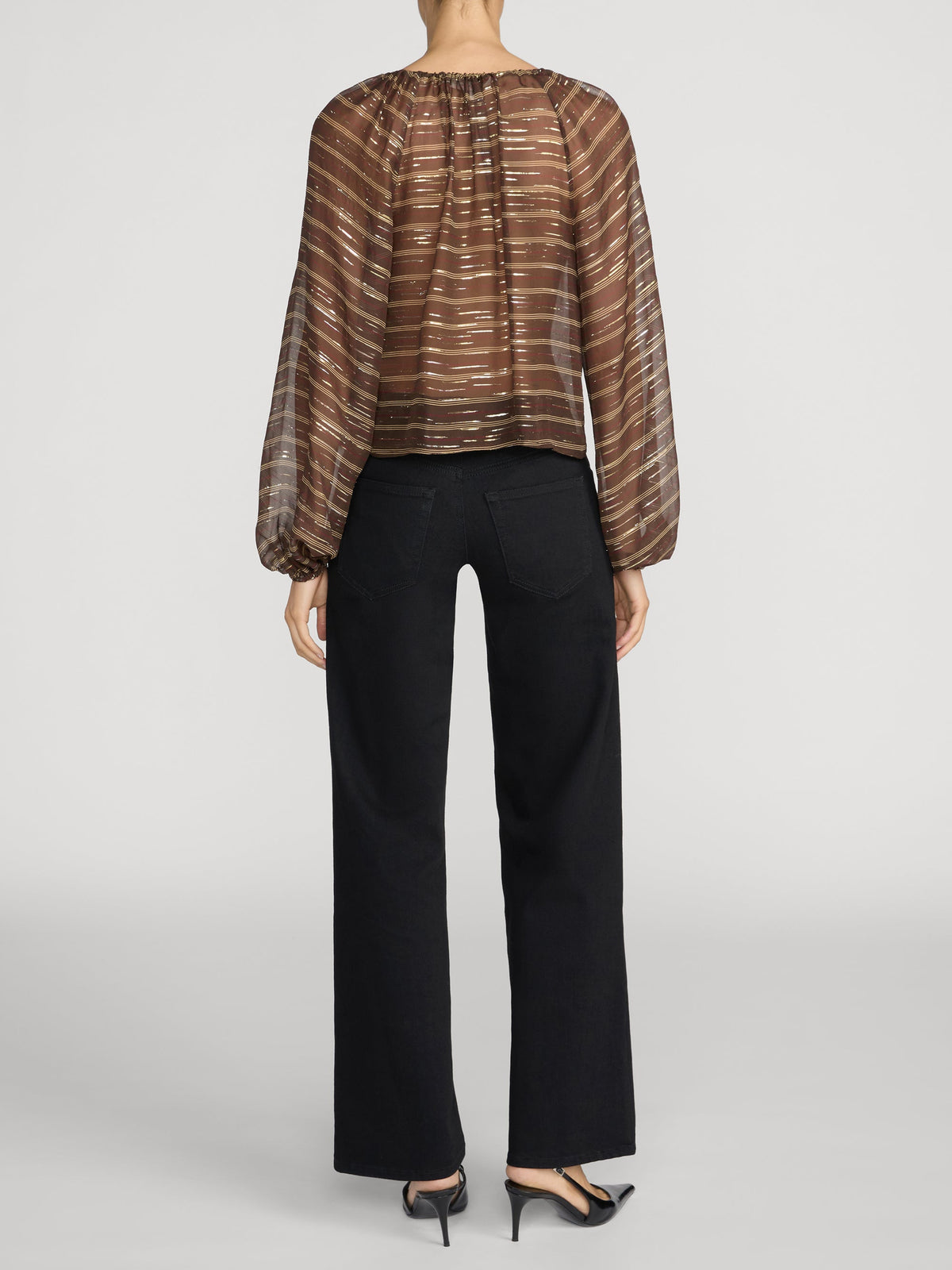 Low Rise Le Slim Palazzo Black