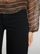 Low Rise Le Slim Palazzo Black