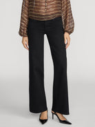 Low Rise Le Slim Palazzo Black