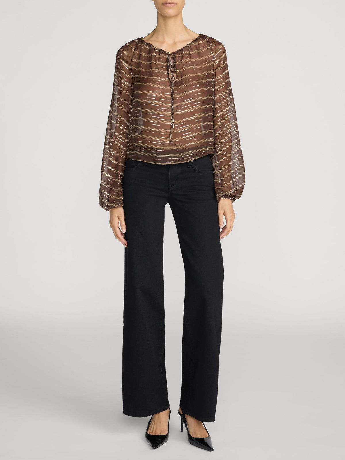 Low Rise Le Slim Palazzo Black