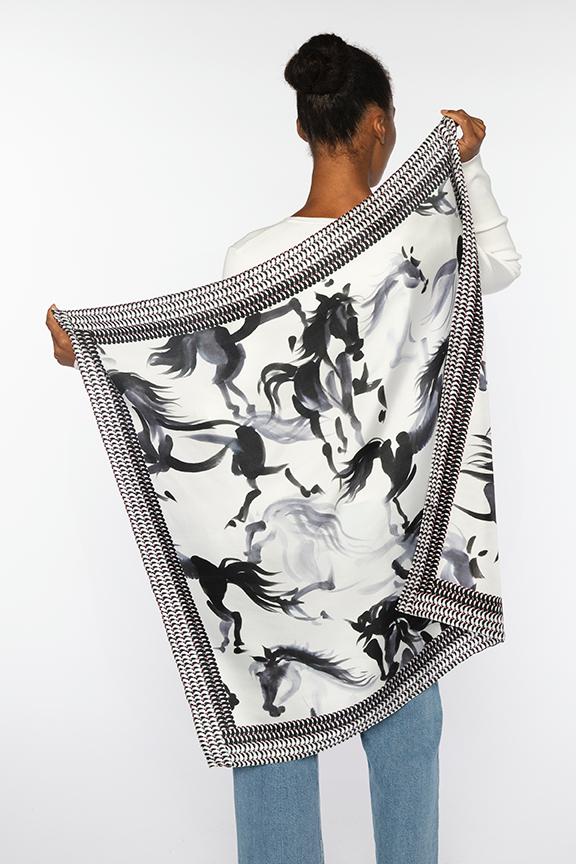 HORSE PRINT SCARF