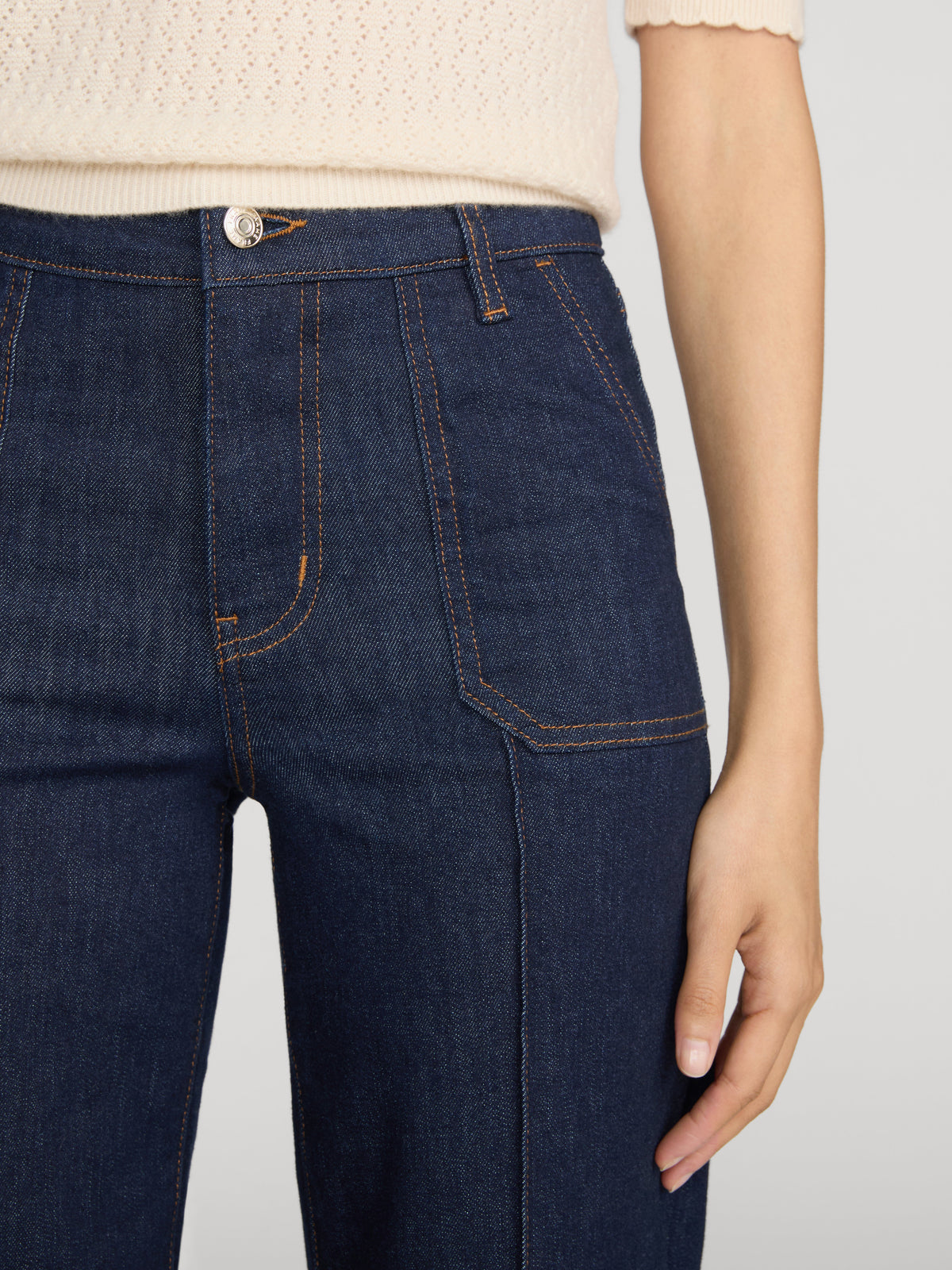 Le Slim Palazzo Pintuck Pocket Rinse