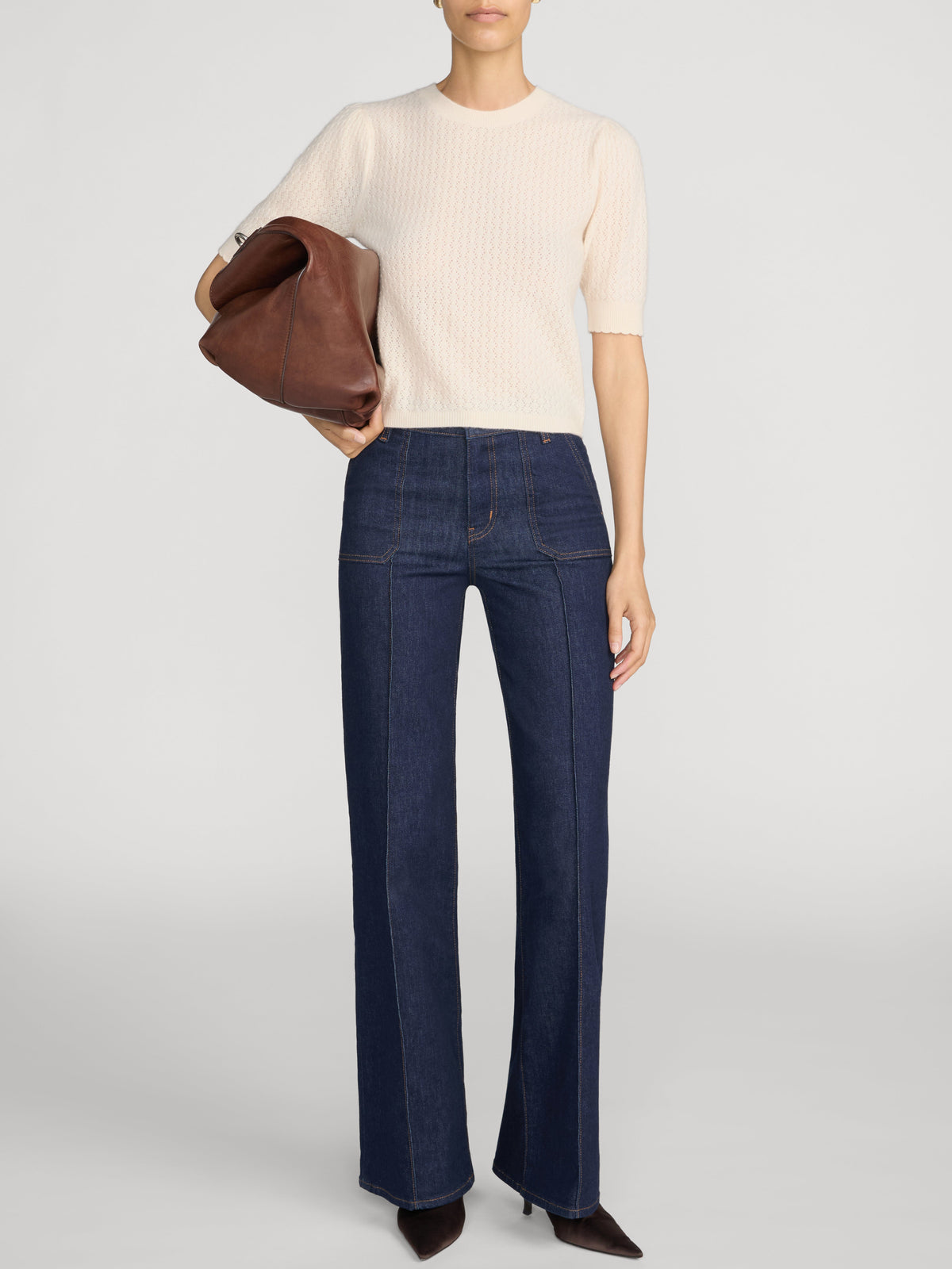 Le Slim Palazzo Pintuck Pocket Rinse