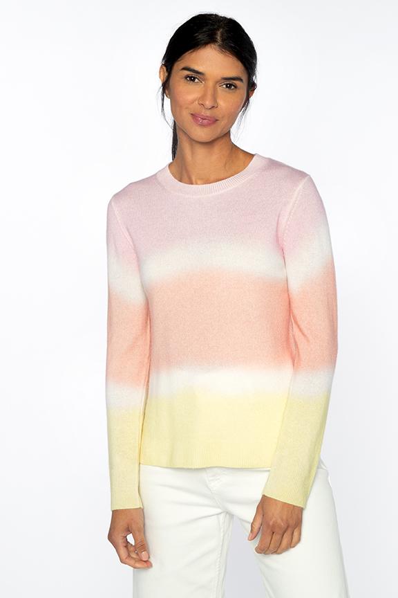 Painted Stripe Crew Kinross Cashmere