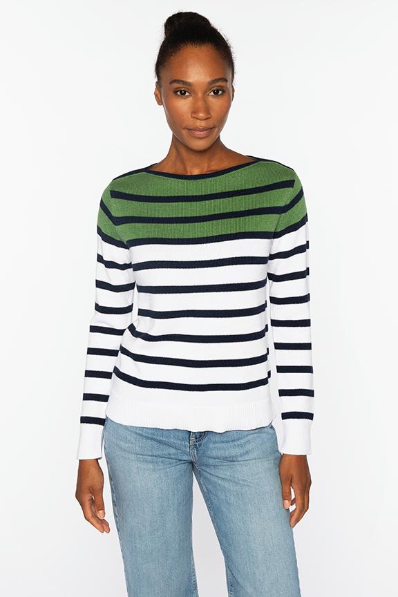 STRIPED BOATNECK