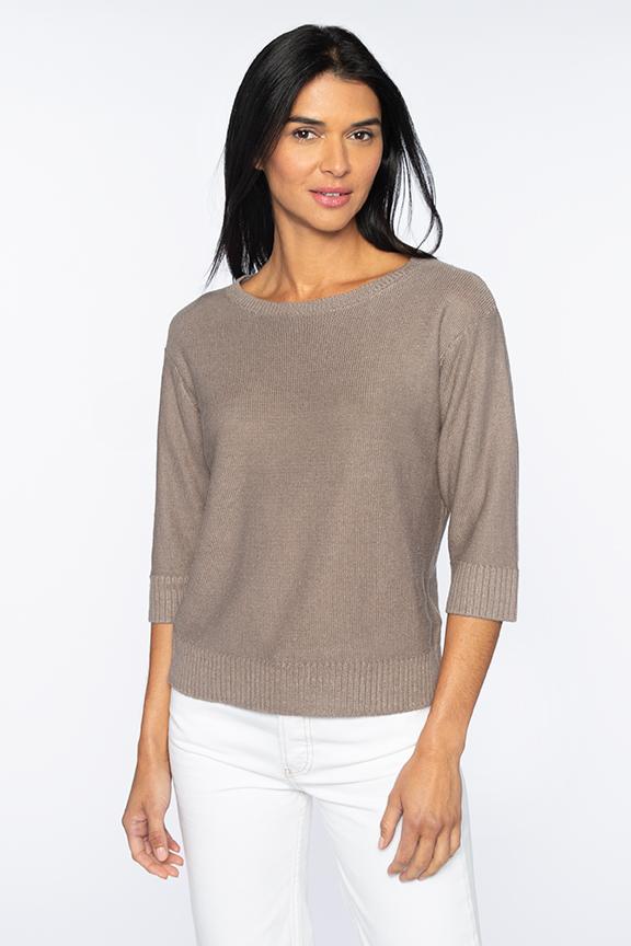 Textured Easy Pullover Kinross Cashmere