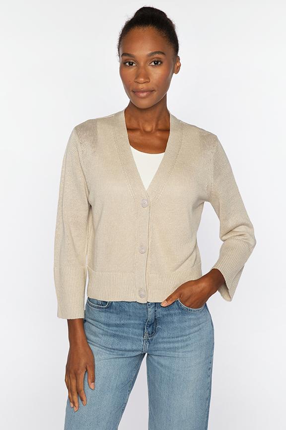 VEE BUTTON CARDIGAN