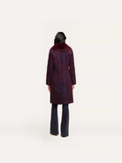 L'AGENCE Laney Jacquard Coat Deep Sangria