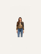 L'AGENCE Lian Tapestry Jacket Multi Scenic Tapestry Print