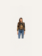 L'AGENCE Lian Tapestry Jacket Multi Scenic Tapestry Print