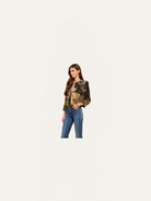 L'AGENCE Lian Tapestry Jacket Multi Scenic Tapestry Print