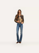 L'AGENCE Lian Tapestry Jacket Multi Scenic Tapestry Print