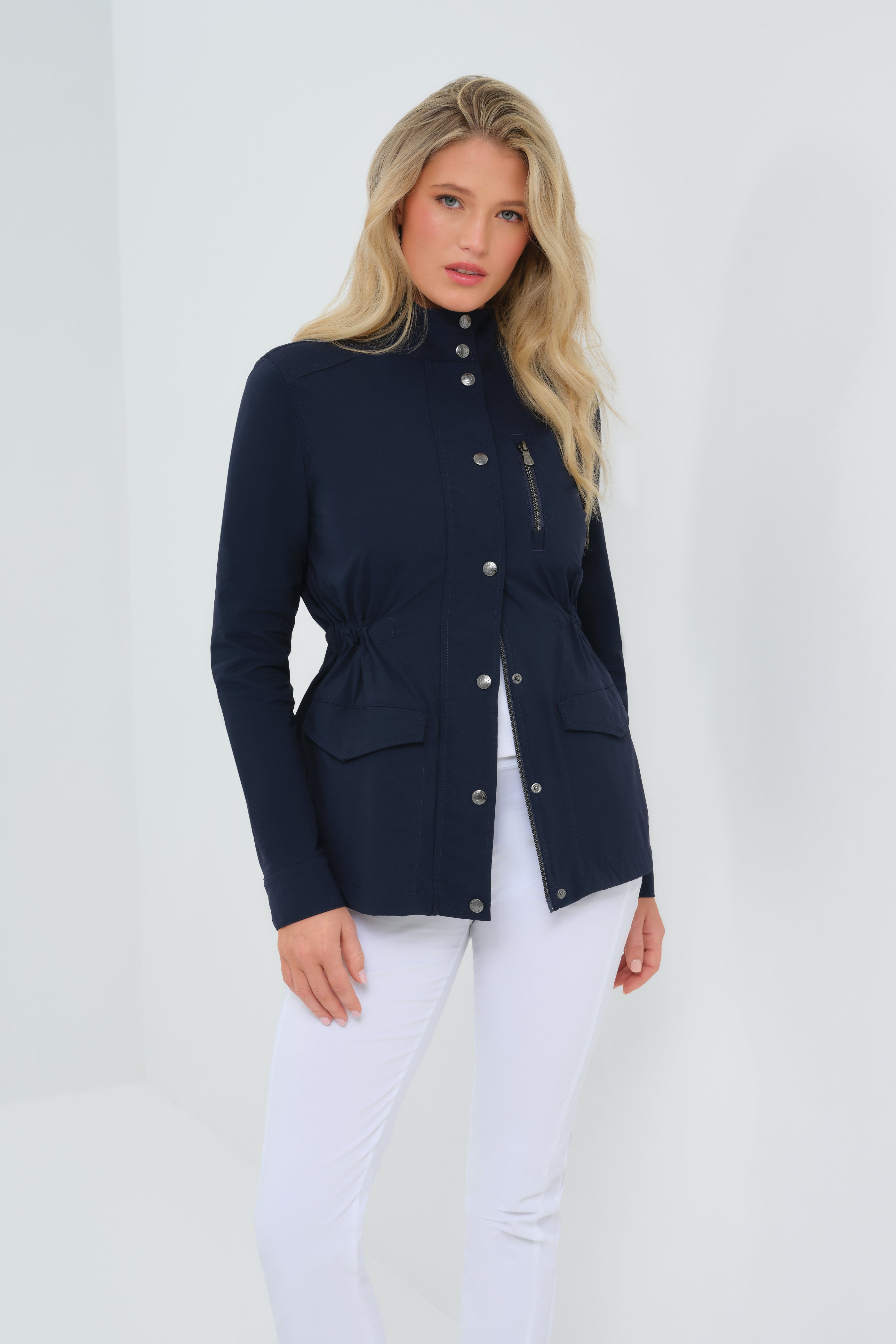 Lenny Ultralight Snap Front Jacket – Frances Kahn