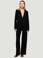 Soft Touch One Button Blazer - JACKET - Majestic Filatures North America