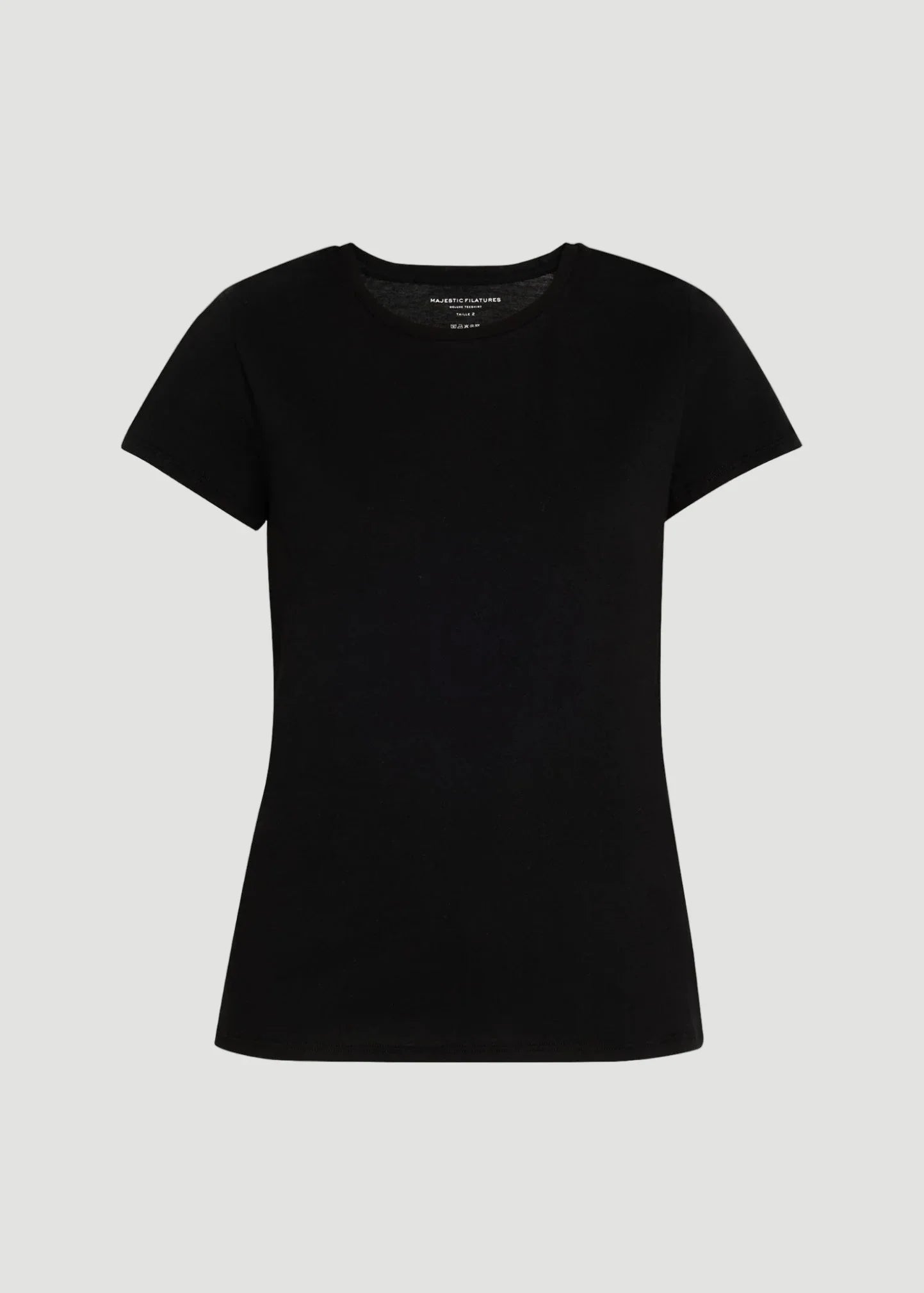 Soft Touch Semi Relaxed Short Sleeve Crewneck T-Shirt - BOATNECK 3/4 SLV - Majestic Filatures North America