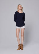 Soft Touch Relaxed 3/4 Sleeve Boatneck T-Shirt - BOATNECK 3/4 SLV - Majestic Filatures North America