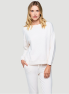 French Terry Semi Relaxed Long Sleeve Crewneck - CREWNECK L/S - Majestic Filatures North America