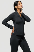 French Terry Brushed Fleece Moto Jacket - JACKET - Majestic Filatures North America