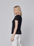 Stretch Linen Short Sleeve Crewneck T-Shirt - CREW S/S - Majestic Filatures North America
