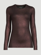 Soft Touch Metallic Long Sleeve Crewneck - CREWNECK L/S - Majestic Filatures North America